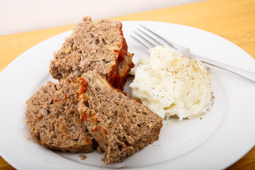 Meatloaf and Mashed Potatoes