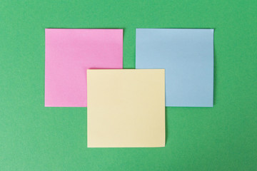 Sticky Posts on Green Background