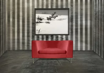 Fototapeten Innenausstattung des roten Sessels © vali_111