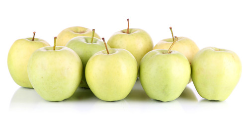Juicy apples isolated on white