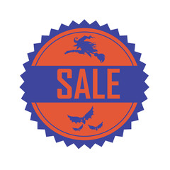 Obraz premium Halloween label