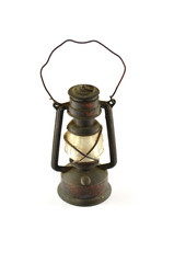 Old oil lamp close up