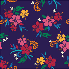 ハイビスカスをシームレスに