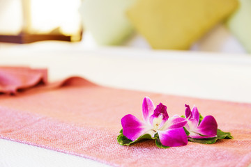 Interior of modern hotel room