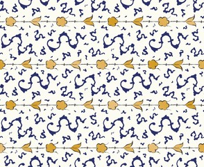 seamless islamic floral pattern