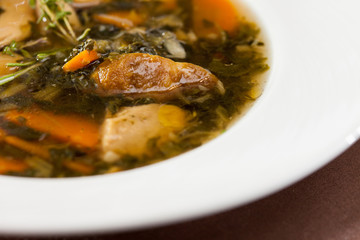 soup with meat