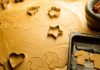 Preparing to make gingerbread cookies for Christmas