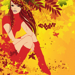 Obraz na płótnie Canvas Autumn illustration