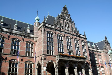 University building from 1614 in the city of Groningen