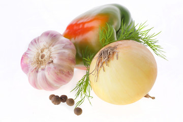 cebula i czosnek, papryka © anix