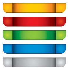 Header or banner design set