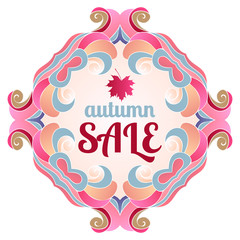 cute background  vector autumn sale