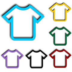 Colorful T-shirt vector