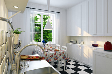 Altbauküche im Ikea Stil - skandinavian kitchen in ikea style