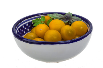 Yellow cherry tomato