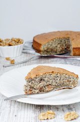 Poppyseed, Walnut and raisin Pie