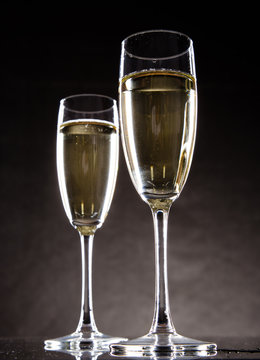 Pair of champagne flutes