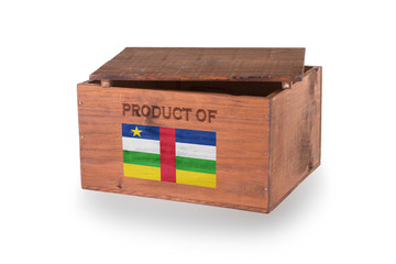 Wooden crate isolated on a white background