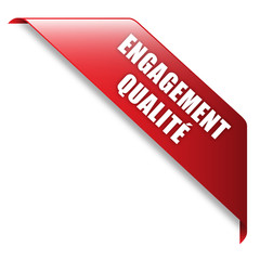 Ruban Publicitaire ENGAGEMENT QUALITE (service garantie)