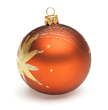 Orange Christmas Ball