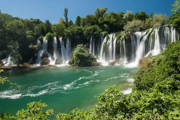 Foto op Aluminium De Kravica-watervallen in Bosnië en Herzegovina © dinosmichail