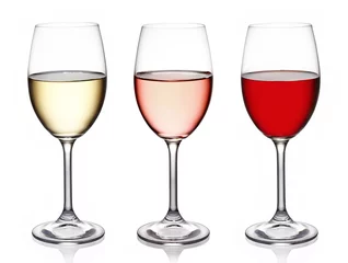 Aluminium Prints Wine Glasses of wine
