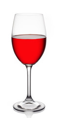 Glass of red wine