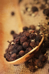 Black peppercorns
