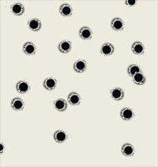 bullet holes
