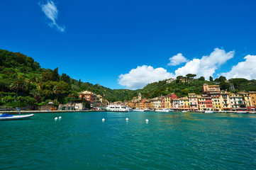 Fototapeta na wymiar Wieś Portofino na wybrzeżu Ligurii, Włochy