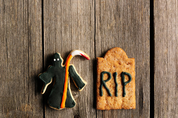 Halloween homemade gingerbread cookies
