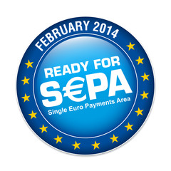 s€pa, ready for sepa, logo button