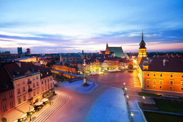 Naklejka premium View of the Plac Zamkowy,