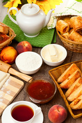 Homemade pastry puff pastry