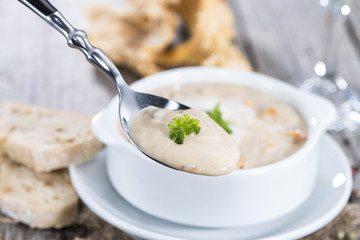 Fresh made Chanterelle Cream Soup