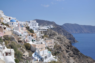 Coast of the island in the Aegean sea.