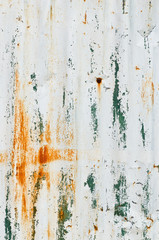 Fototapeta premium White damage zinc plate
