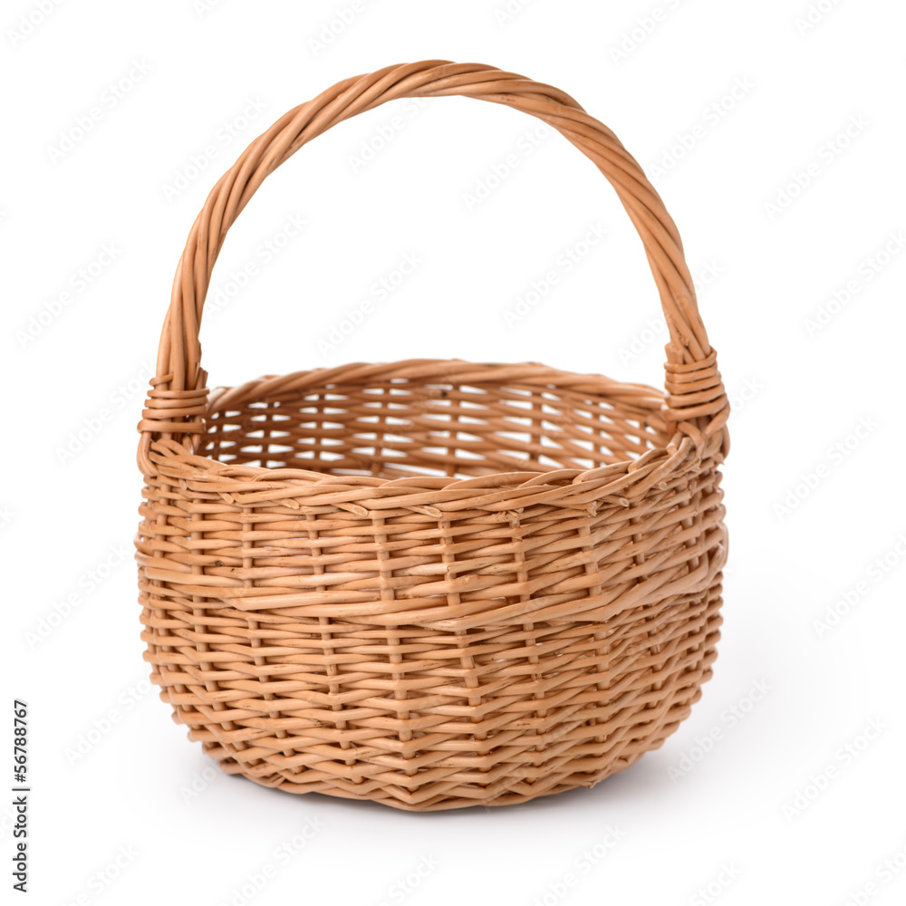 Wall mural empty basket