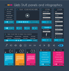Web Design Stuff: price panel and infographic