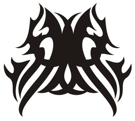 Tribal owl head icon