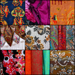 Set Collage Textiles
