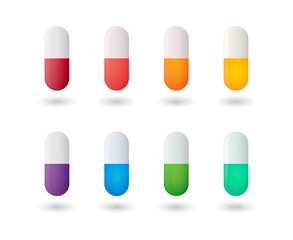 Colored pills