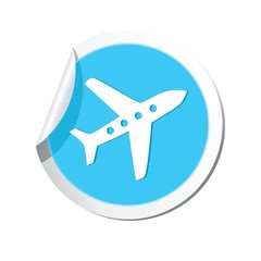 Airplane icon. Vector illustration