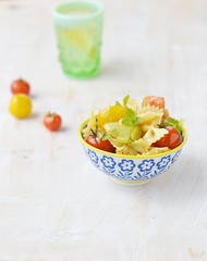 pasta with tomato and pumpkin