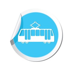 Tram icon. Vector illustration