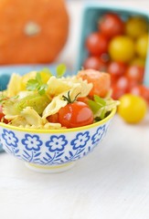 pasta with tomato and pumpkin