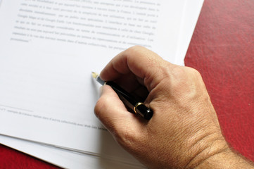 Signer une convention