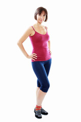 Fototapeta na wymiar Fitness healthy woman