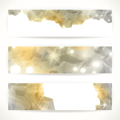 Set of abstract vector banners.