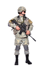 soldier with assault rifle